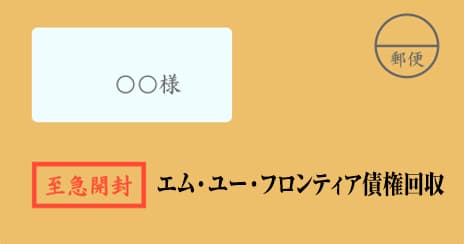 エム・ユー・フロンティア債権回収の督促状